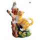 Figurine chat joueur - 12 cm