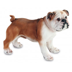 Grande Statuette chien Bulldog - 33 cm