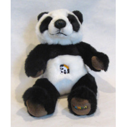 Peluche Panda avec broderies - 30 cm