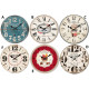 Horloge murale Pub rétro en bois - 34 cm