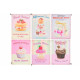 Cadre toile Cupcake - vintage - 40 x 30 cm