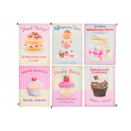 Cadre toile Cupcake - vintage - 40 x 30 cm