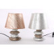 Lampe design Galet en céramique - Or ou Argent