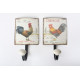 Lot de 2 Porte Manteaux muraux Coq