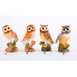 Figurine Hibou ou Chouette - 15 cm