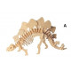 Puzzle en bois 3D Squelette de dinosaure 