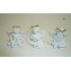 Lot de 3 figurines Ange assis - 9 cm