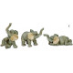 Lot de 3 figurines Eléphant