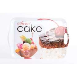 Plateau repas décor Dessert Sweet Cake - 43 x 32 cm