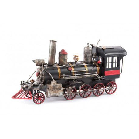 Réplique Train à vapeur - locomotive en métal - 41 cm