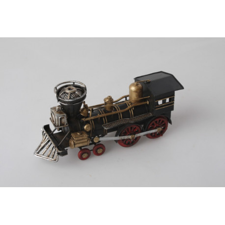 Réplique Train à vapeur - locomotive en métal - 17 cm