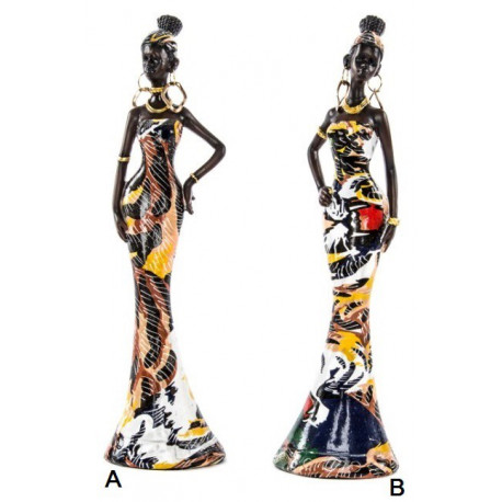 Statuette Femme africaine - 24 cm