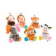 Peluche Animaux - éléphant lion singe ours vache chien 14 cm