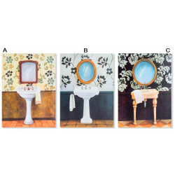 Cadre toile Lavabo - Salle de bain - 40 x 30 cm