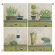 Cadre toile Plante sur commode - 40 x 40 cm