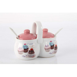 Set de 2 Saucières Cupcake en céramique