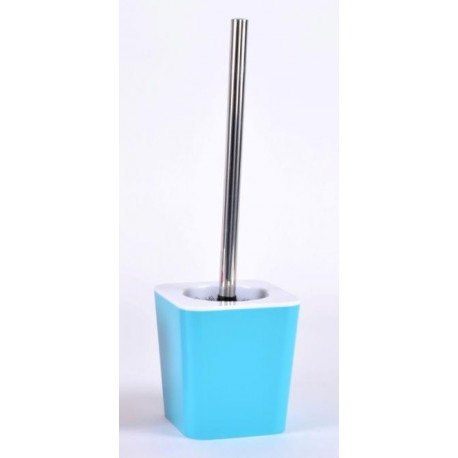 Pot à balai + Brosse WC Couleur - Bleu ou Rose 