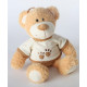 Peluche Ours avec pull - 26 cm