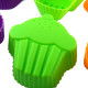 Set de 8 Moules en silicone Cupcake 4 couleurs