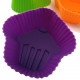 Set de 8 Moules en silicone Cupcake 4 couleurs