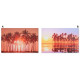 Tableau toile Coucher de soleil et palmiers - 60 x 40 cm