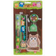 Set papeterie Hibou 8 pièces