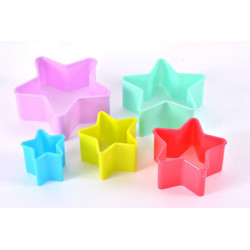 Set de 5 Emporte-pièces pâtisserie étoile