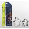 Set de 2 emporte-pièces pâtisserie Enfant en inox