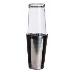 Shaker à cocktail 800 ml en inox et verre