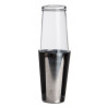 Shaker à cocktail 800 ml en inox et verre