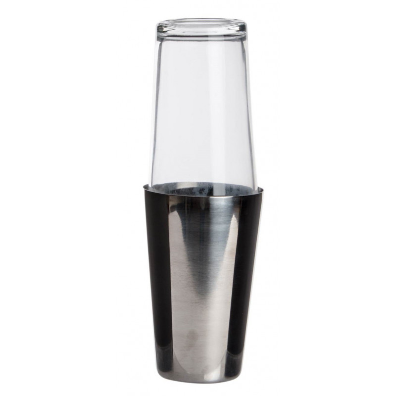 Shaker à cocktail 800 ml en inox et verre