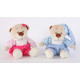 Peluche Ours avec pyjama - 25 cm