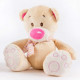 Peluche Ourson assis avec écharpe - 21 cm