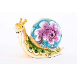 Statuette Escargot couleur - 17,5 cm