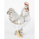 Statuette Coq couleur argent - 26,5 cm