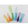 Set de 6 Couteaux à fromage métal couleur