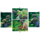 Tableau toile Jardin fleurs - 60 x 44 cm