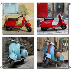 Cadre toile Vespa - scooter 