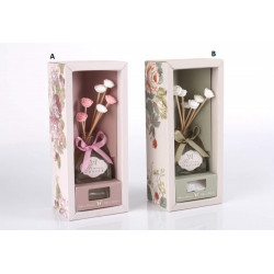 Set Diffuseur d'arômes Fleur + 5 sticks