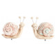 Figurine Escargot fleur - 10 cm