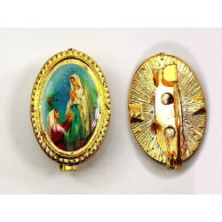 Broche Vierge de Lourdes 