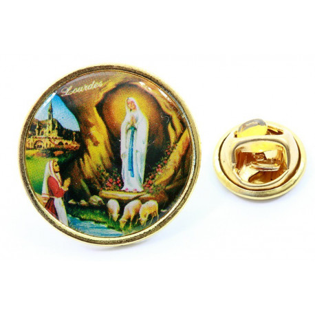 Broche Vierge de Lourdes 