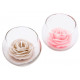 Lot de 2 Bougies Rose dans verre