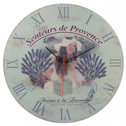 Horloge murale Lavande Provence - 30 cm