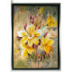 Tableau peinture design Fleurs - 50 x 50 cm