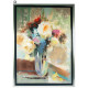 Tableau peinture design Fleurs - 50 x 50 cm