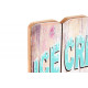 Tableau bois Glace - pub vintage  - 34,5 cm