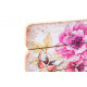 Tableau bois Fleurs et papillons - 34,5 cm