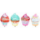 Tableau bois Cupcake - 34 x 24,5 cm