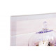 Tableau toile Bougies et Fleurs - campagne - 40 x 40 cm